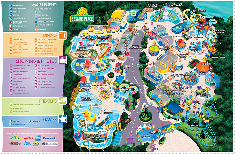 Sesame Place Map Pdf