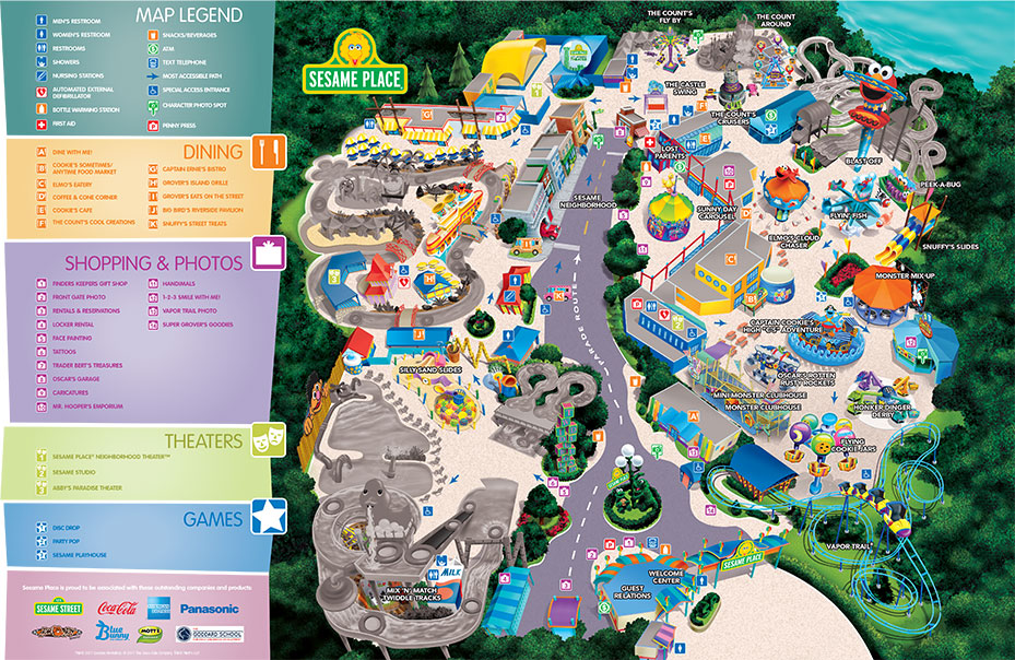 Park Map Sesame Place